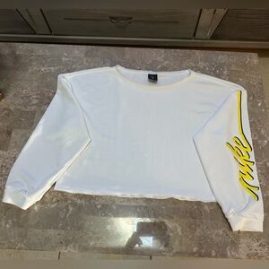 Nike long sleeve crop top